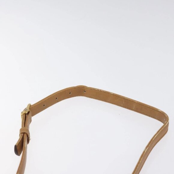 CELINE Macadam Canvas Shoulder Bag PVC Beige Gold Auth - Picture 9 of 16